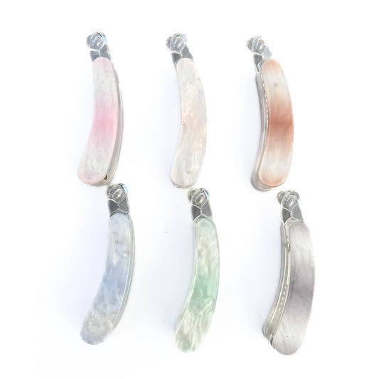 Pearl Mist Lock Banana Clip (8cm)