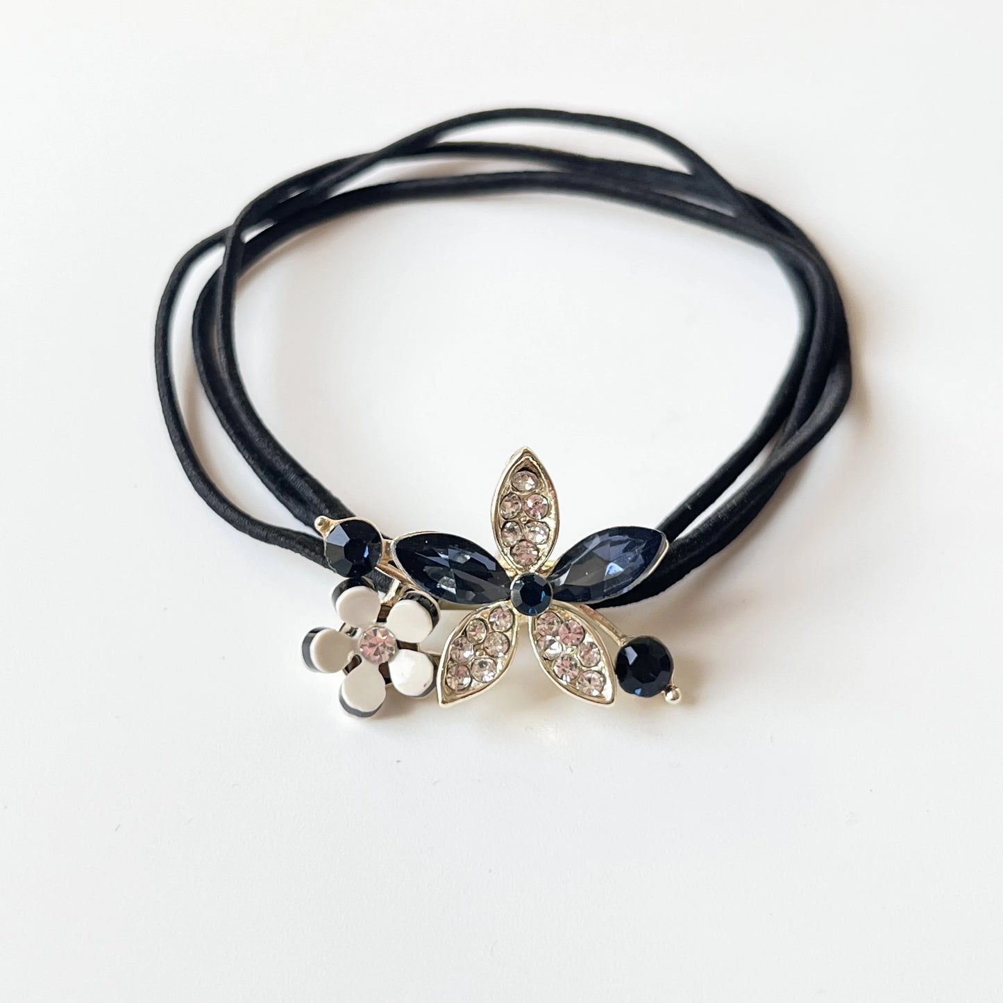 Petal Floral Hair Tie Blue