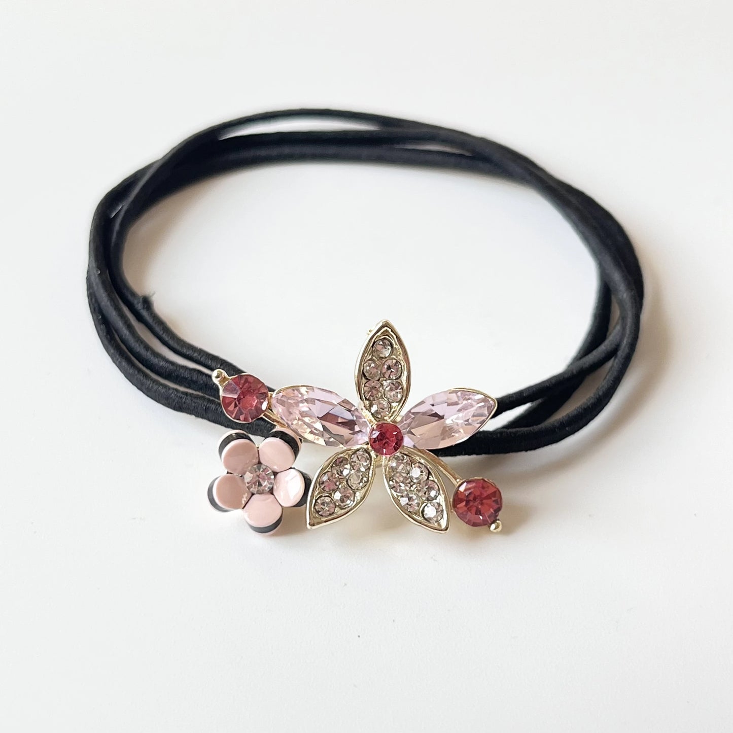Petal Floral Hair Tie Pink
