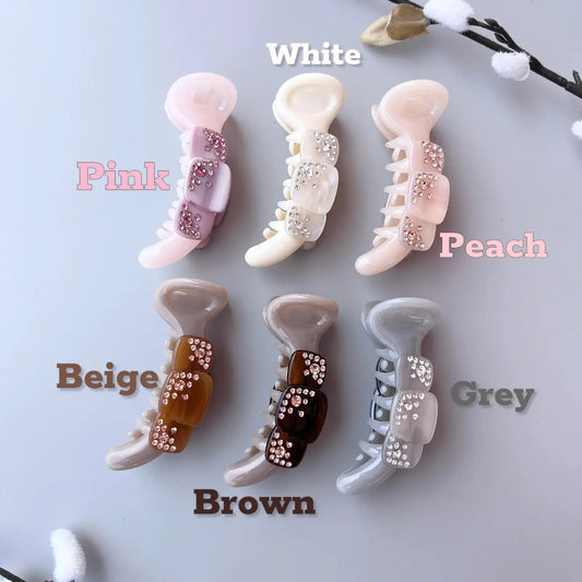 Rhinestone Stack Banana Clip (8cm)