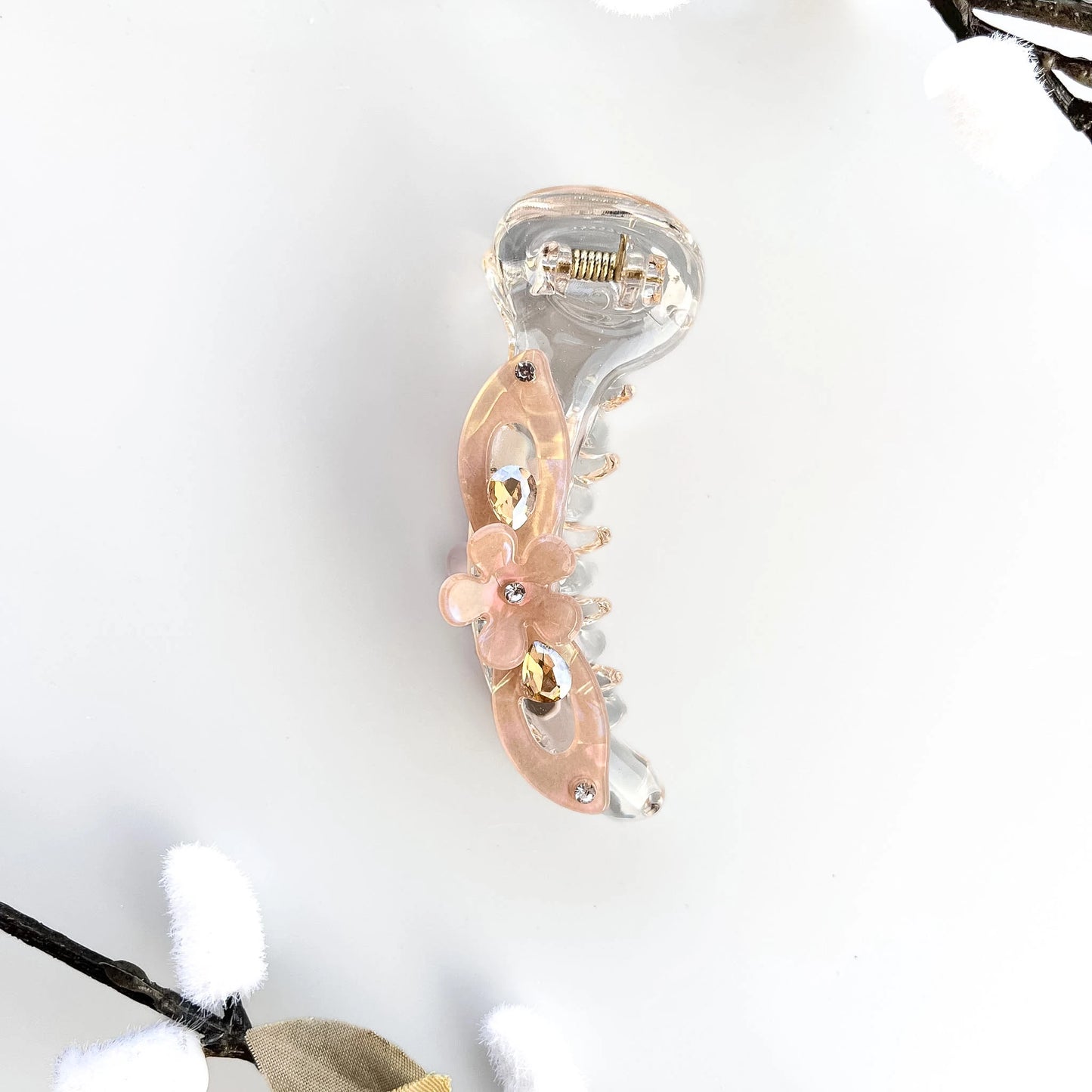 Soft Glow Banana Clip (8cm) Brown