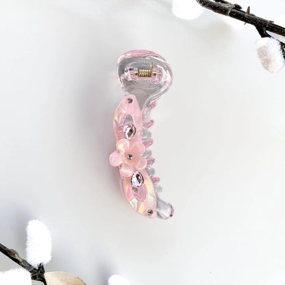 Soft Glow Banana Clip (8cm) Pink