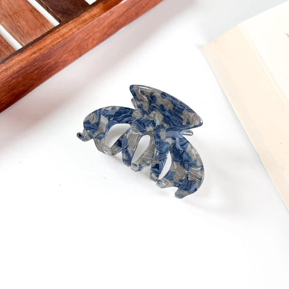 Slate marble claw clip for hair